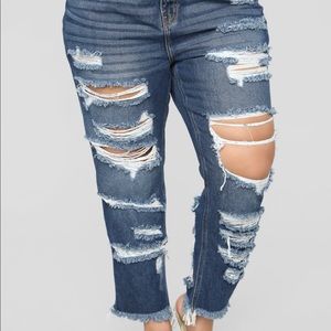 FN High rise boyfriend jeans